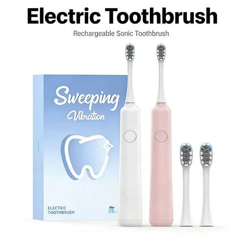 Sonic Electric Toothbrush 3Gear Vibration Rechargeable Water