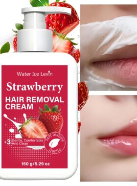 Water Ice Levin Strawberry Hair Removal Cream Gentle Comfort