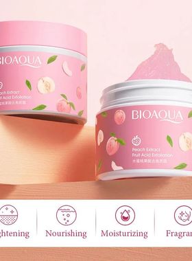 Honey Peach Exfoliating Facial Cream Scrub Exfoliant Body Sc