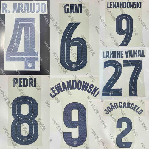 西甲巴萨2324三客印字加维佩德里