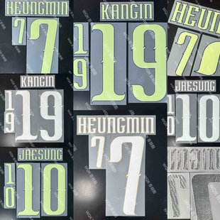 韩国2026世界杯主场客场印字 正品 孙兴慜李刚仁李在城 Spid 太极