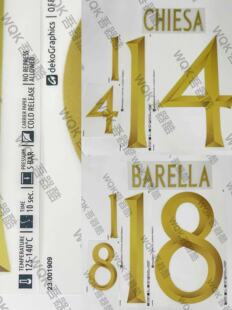 意大利队2023赛季客场限量125周年金印字 可选 托蒂基耶萨 Deko正