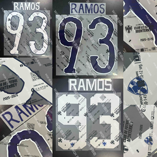 墨西哥超级联赛蒙特雷2025赛季特别印字 主场 臂章 拉莫斯 世俱杯