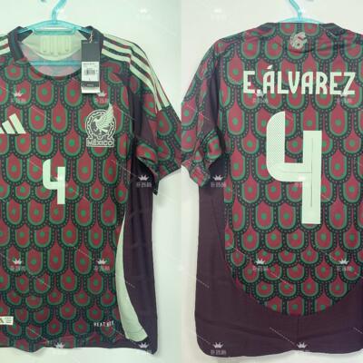 墨西哥2024赛球员版主场正品吊牌