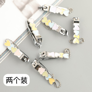 大号家用不锈钢平口斜口指甲剪弧口修脚工具锉刀趾甲钳两个装