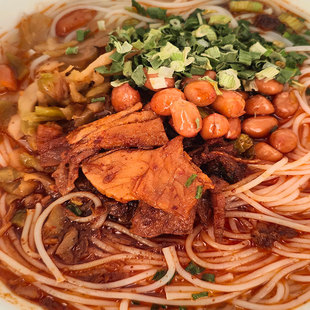 谢师傅青树坪米粉冲泡湖南双峰速食红汤香辣米粉米线2包方便速食