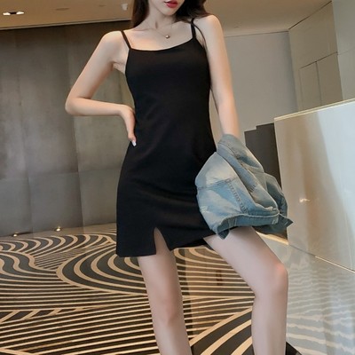 夏季新款修身风内搭吊带连衣裙