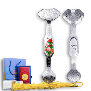 纯银如意999足银银行马年春节礼品投资银条摆件保险公司年庆送礼