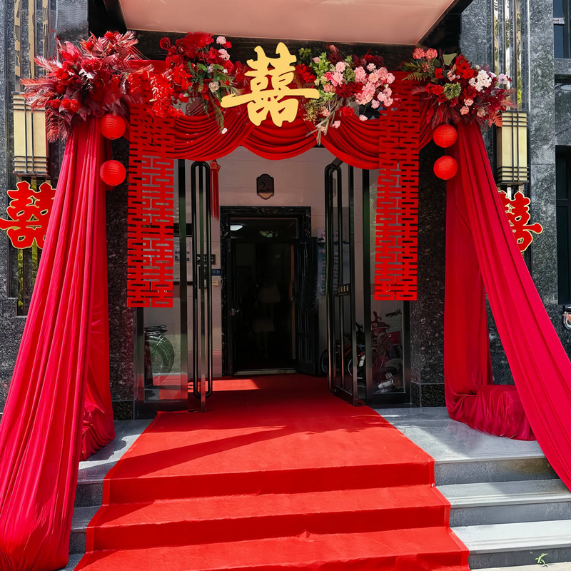 结婚装饰高级农村自建房婚礼布置