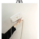 Маленькая небольшая сумка, универсальная сумка через плечо, цепь, изысканный стиль, в стиле Шанель, на цепочке