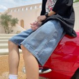 2023年夏季新款港风不规则提花牛仔裤XZ415-NZ883-P43，男装牛仔裤，星座416