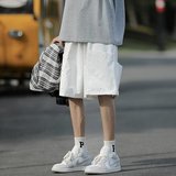 2023年夏季新款日系冰丝斜纹五分休闲裤XZ415-DK27-P30，男装休闲裤，星座416