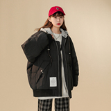 2024年冬季可拆卸连帽拼接白鸭绒羽绒服XZ415-YR008-P238控价308，男装羽绒服，星座416