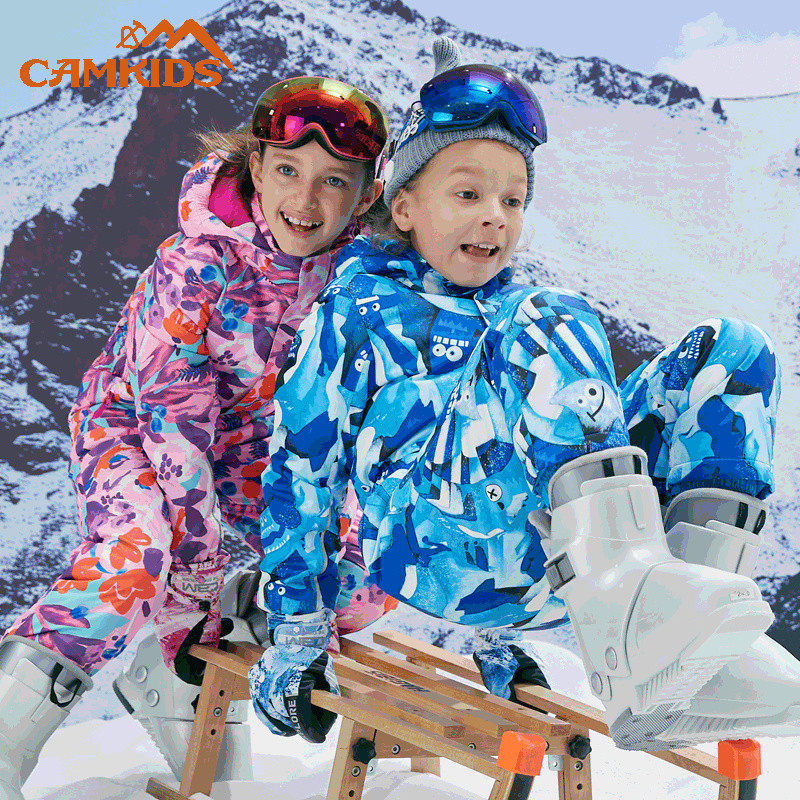 camkids童装儿童滑雪服女童2018冬季连体连帽保暖外套男童100-140|ruв категории Детская одежда, открытый детский костюм, детей лыжный костюм - от Buy2taobao.com для оказания профессиональной услуги покупки агента Taobao