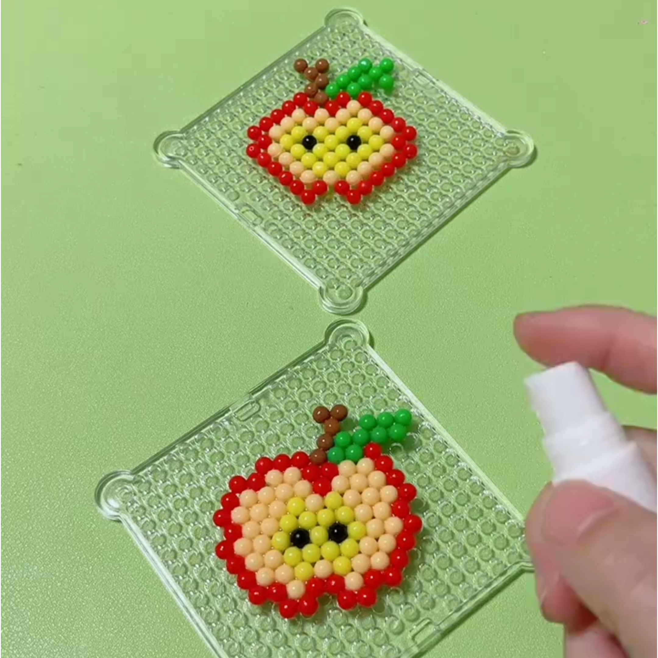 用拼豆装点生活瞬间水雾魔法珠儿童diy手工自粘水溶珠益智玩具