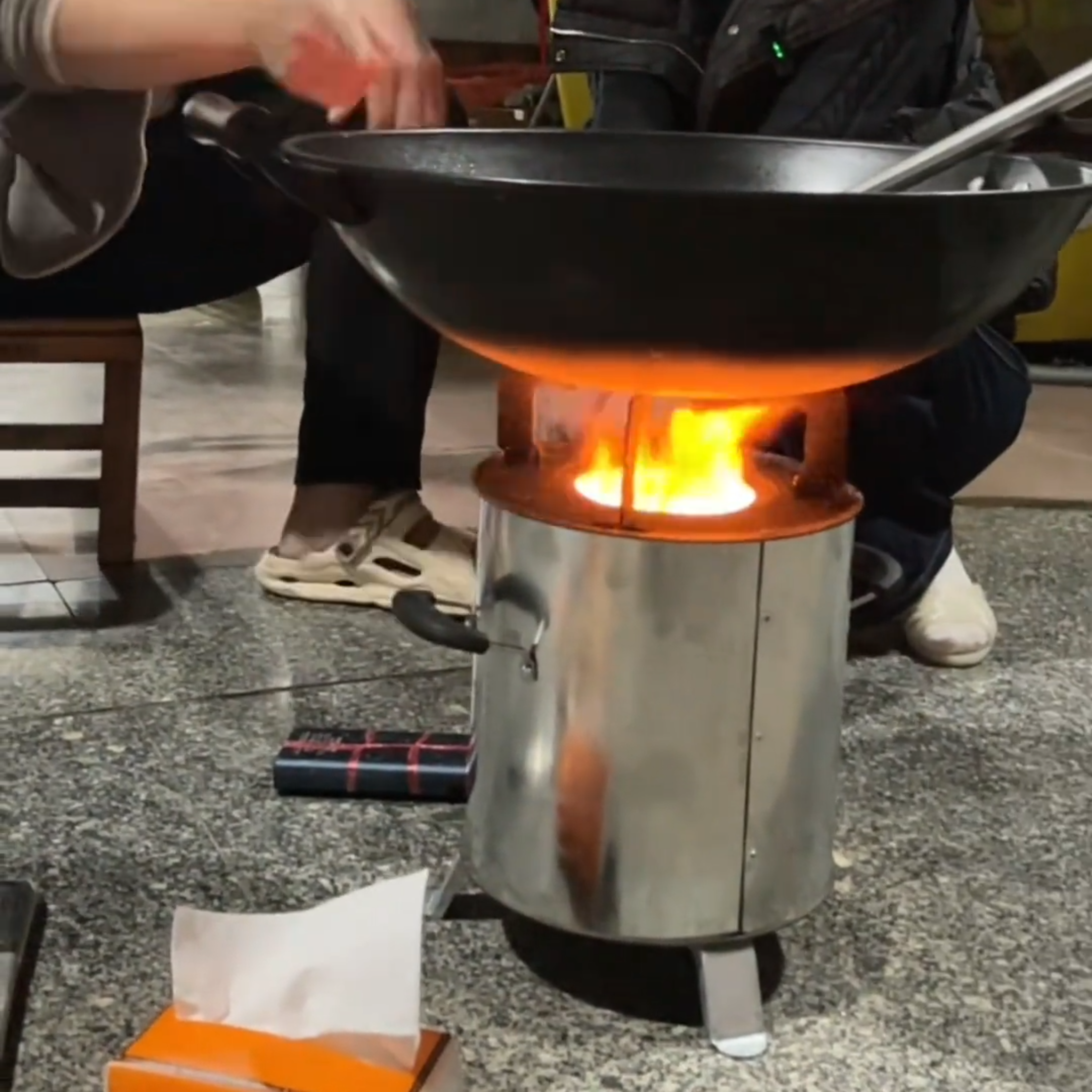 柴火炉购买链接户外便携木材气化炉无烟节能农村家用柴火灶新品