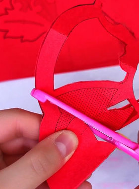 十二生肖窗花剪纸套装 2025 新年儿童手工 diy 传统民俗底稿图案