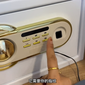 密码 指纹保险箱投币儿童存钱超大 锁存钱箱保险柜家用防盗2025款