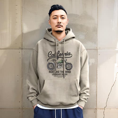 440G连帽卫衣男士冬季新款