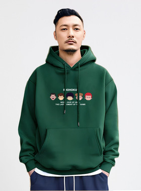 香港潮牌余文乐连帽重磅卫衣男新款秋冬美式休闲青年纯棉宽松外套