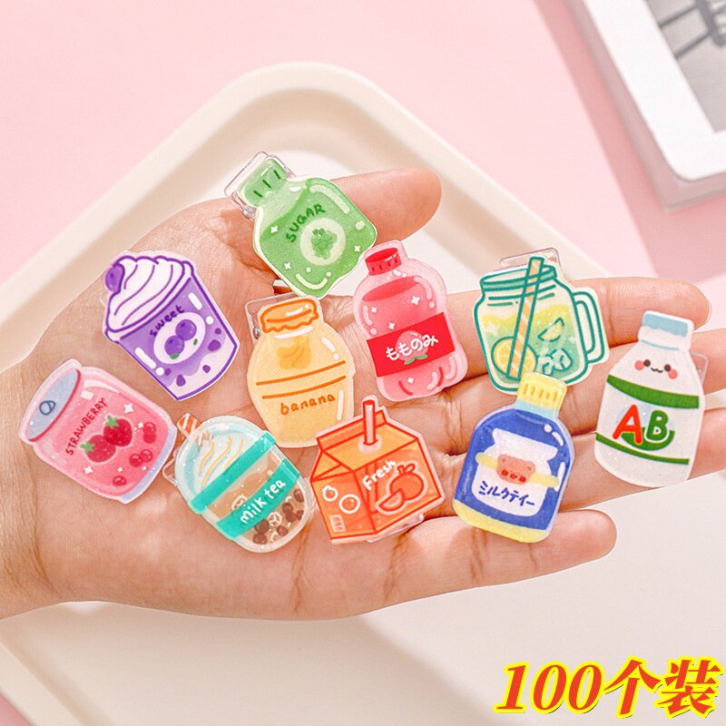 儿童创意奖品卡通饮料瓶夹子学生奖励礼品幼儿园小礼物义卖小商品