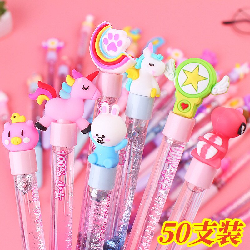 卡通流沙中性笔可爱创意文具小学生奖励小礼品班级活动礼物小奖品