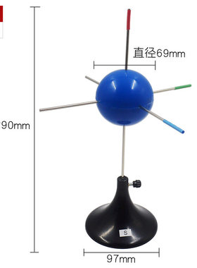 电子云杂化轨道模型 七件套 S/SP/SP2/SP3/PX/PY/PZ 化学教学仪器