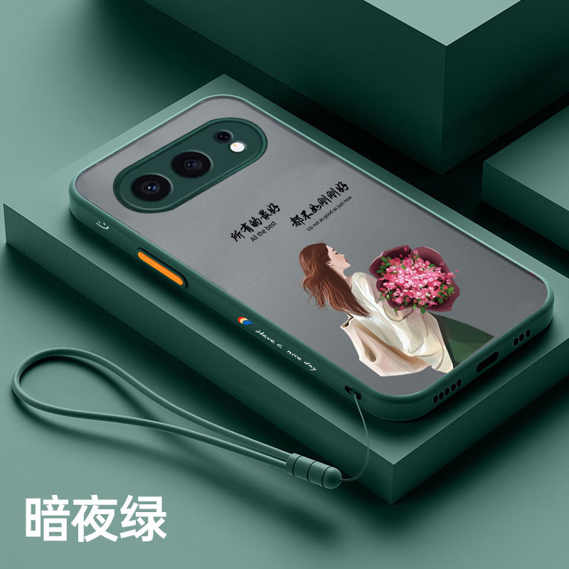 适用荣耀500手机壳网红女款500pro保护套新款磨纱半透明HONOR400创意全包防摔外壳400pro高级感300超薄软边