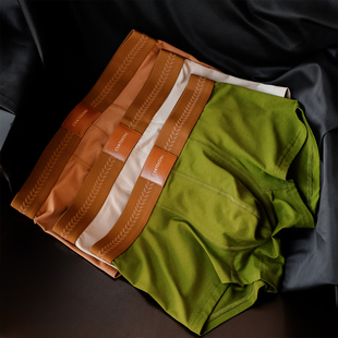 抑菌时尚 老钱风男士 内裤 纯棉A类舒适透气平角裤 男生 简约四角裤