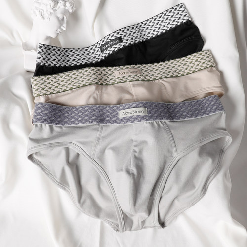 欧若风男士莫代尔抗菌透气三角裤