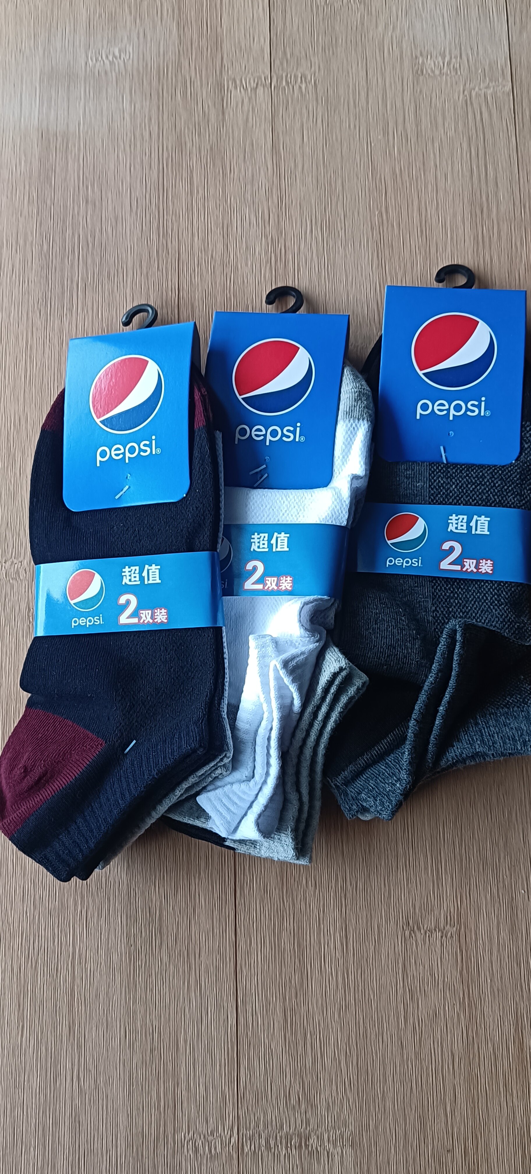 百事棉袜特价款6双男人袜花型