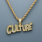 现货 CULTURE18K镀金Migos Gods美国HipHop珠宝潮牌YRN The Gold