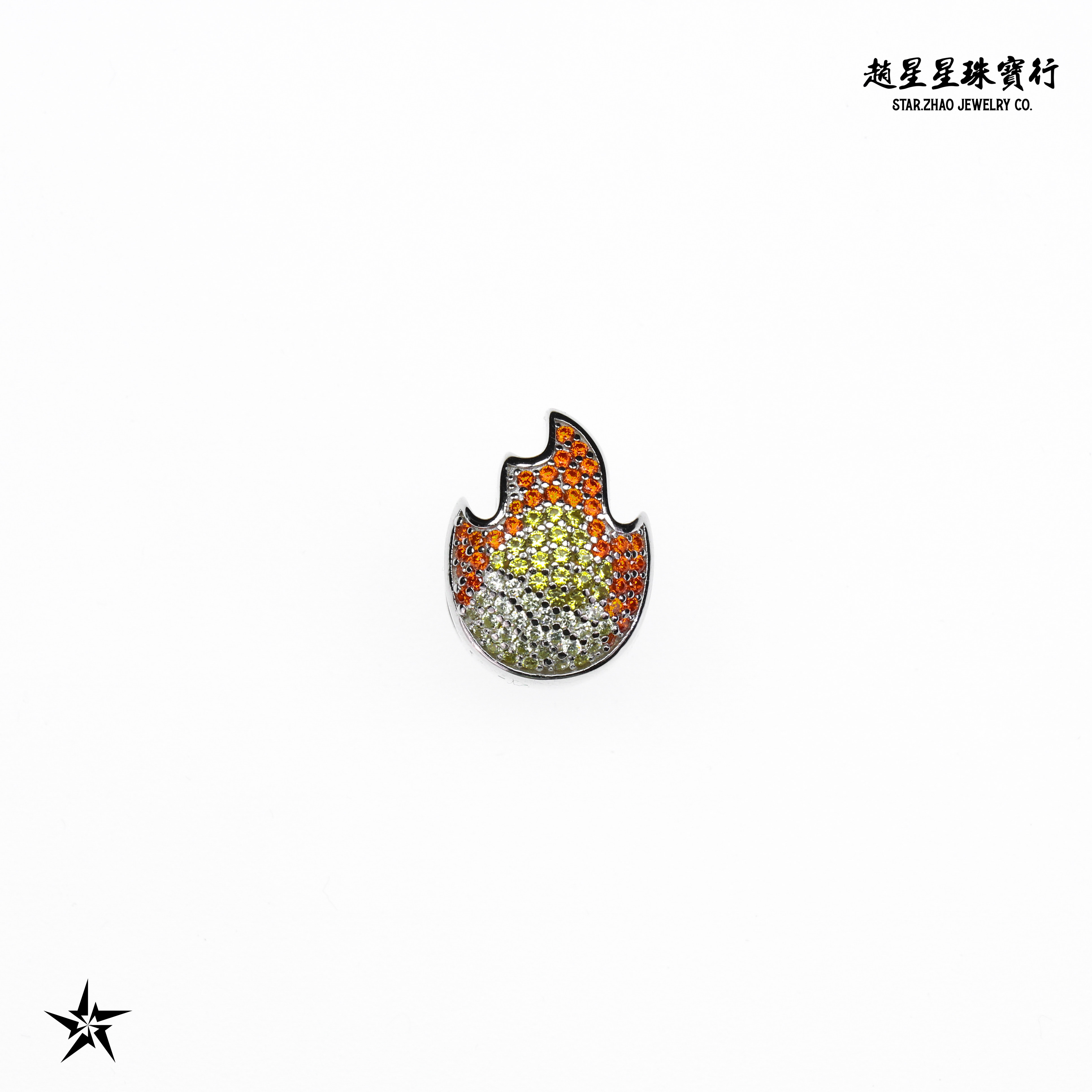赵星星珠宝行珠宝定制emoji吊坠鞋扣满钻珐琅工艺