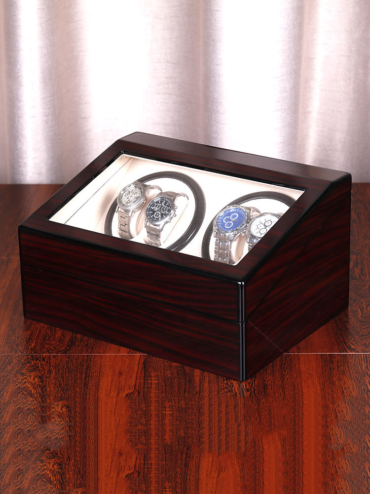 TANYUN ZHIYUAN 백단향 곡물 고급 페인트 자동 권선 시계 모터 상자 회전 보석 시계 포장 상자