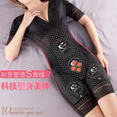 负离子短袖 收腹束腰提臀连体塑身衣燃产后塑形减肚 后脱款