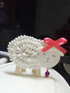 包邮小羊小动物手工 幼儿手工制作材料包成品废物利用手工旧物