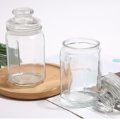 家用厨房玻璃密封罐食品级防潮收纳罐干货香料调味品干果零食罐子