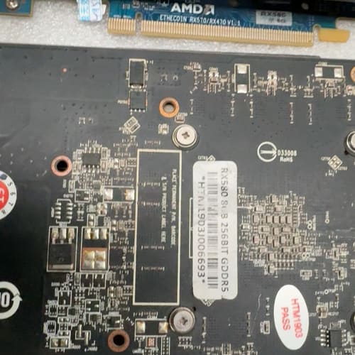 拆机 RX580 8G显卡 d5显存拆机下来 实物图 使用无--议价商品