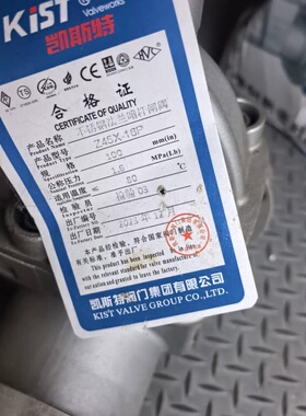 凯斯特不锈钢法兰暗杆闸阀 DN100 PN16 全新原装 型--议价商品