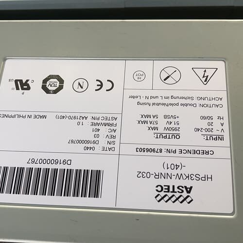ASTEC 电源 输入220v5A. 2路输出51.4v 5--议价商品