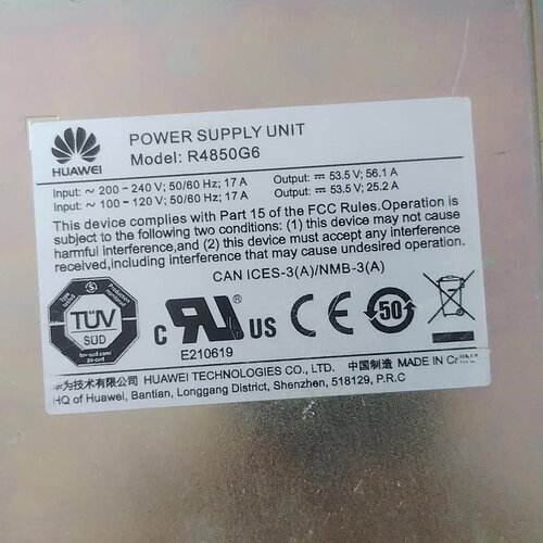 R4850G2.4850G6各一台，电源模块--议价商品