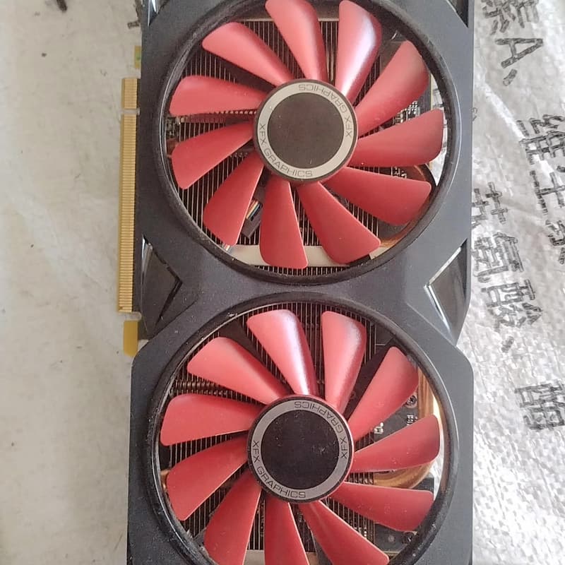 讯景RX580 8G显卡，双红色风扇，正常拆下来的，包功--议价商品图片