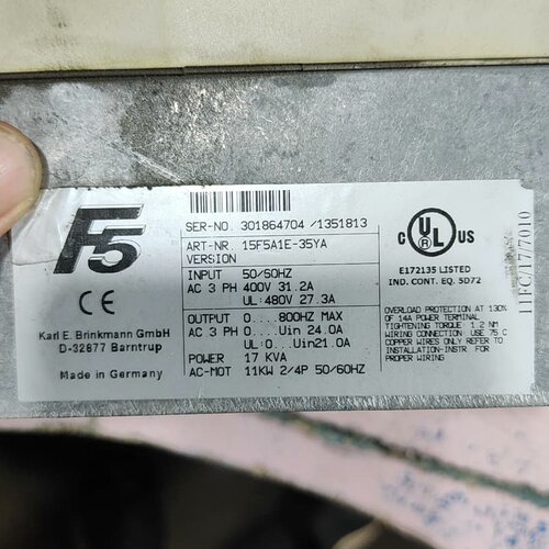 德国KEB科比F5变频器15F5A1E-35YA，二手拆机，--议价商品