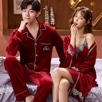 Бордовый бархатный комплект