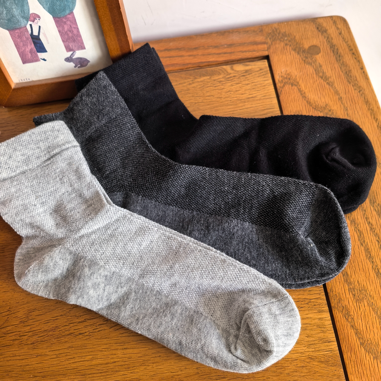 李程周男士短袜纯棉吸汗透气