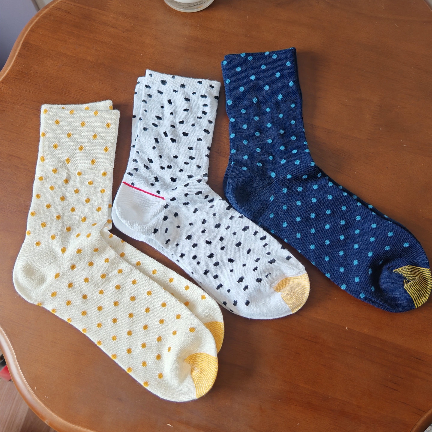 外贸金袜头女士中筒袜