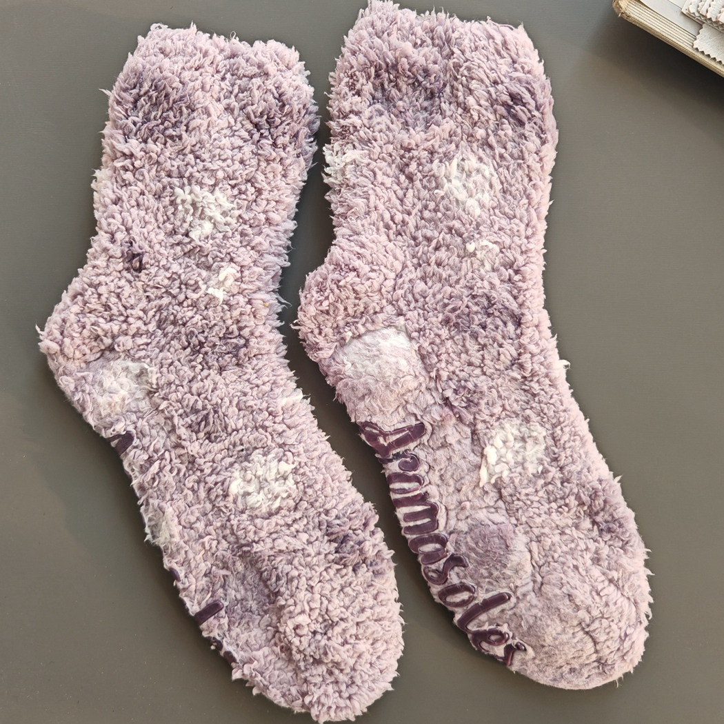 外贸出口欧美女士加厚羊羔绒保暖袜地板袜紫色中筒袜睡眠袜毛绒,女士内衣/男士内衣/家居服,中筒袜,淘宝优惠券,粉丝福利购,淘宝优惠卷