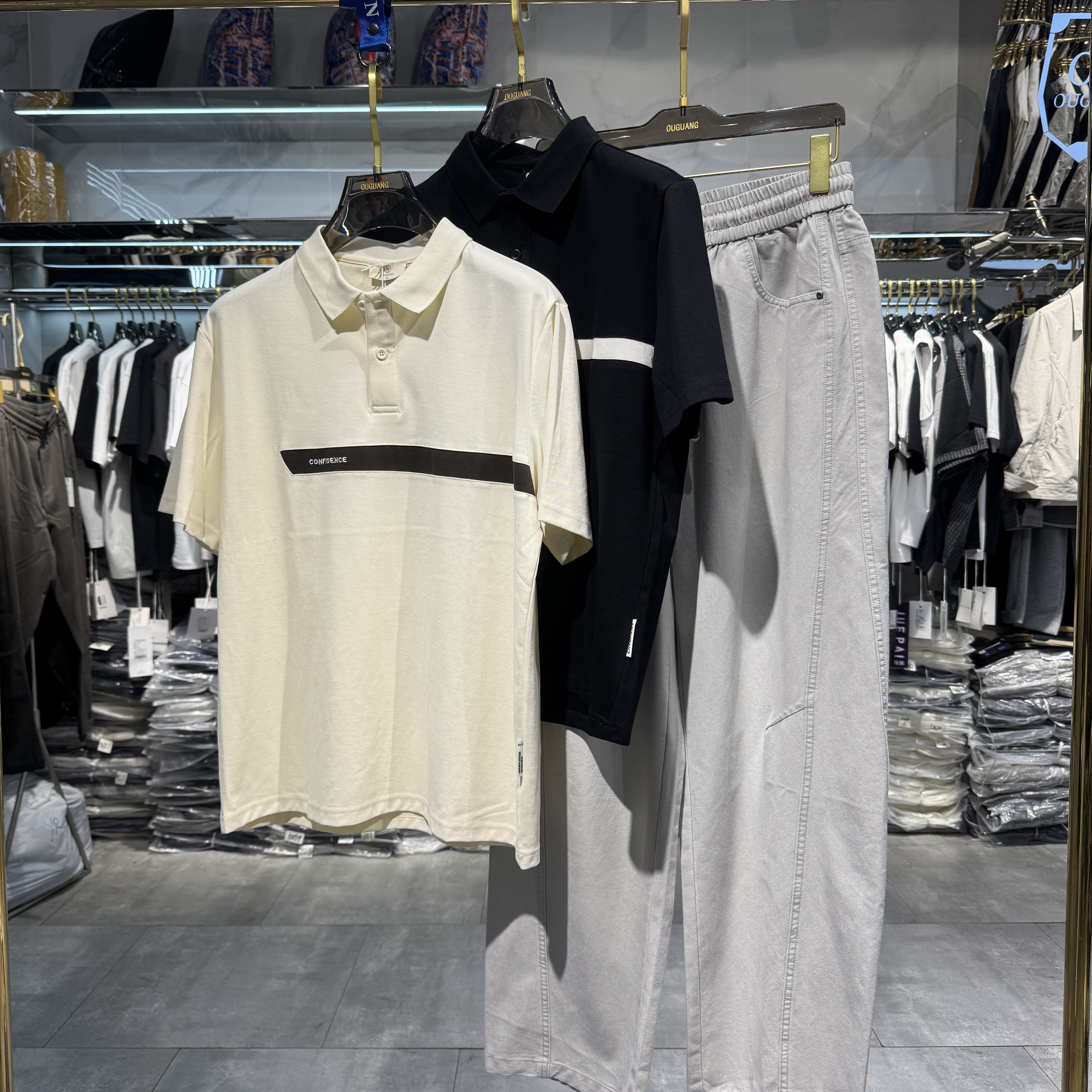 实体带领年轻半袖polo衫男款夏季新款宽松休闲翻领男士短袖t恤潮