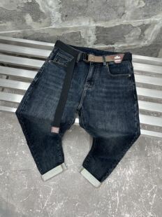 实体加厚秋冬新款磨毛男士牛仔裤修身韩版潮流弹力小脚长裤子男裤