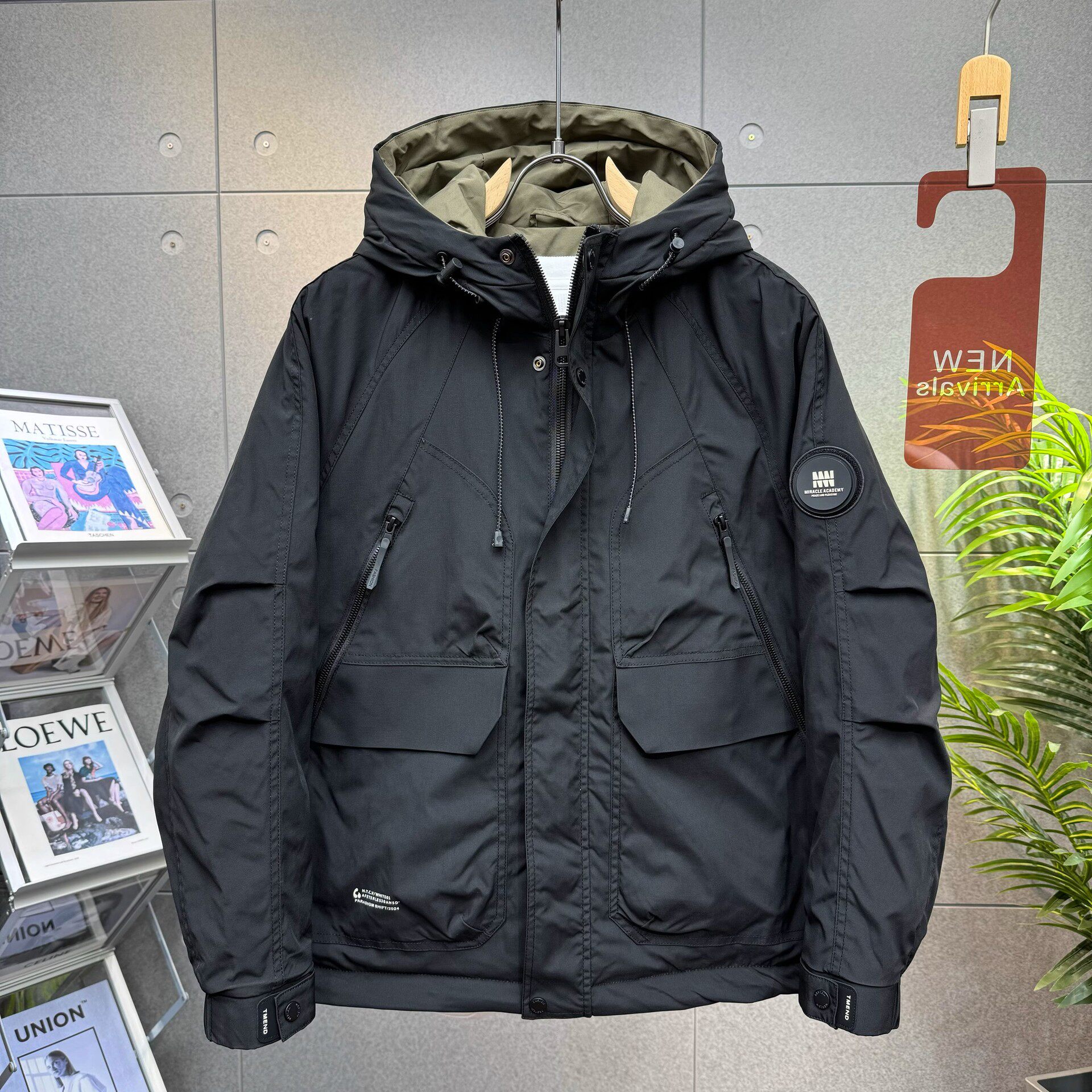 秋冬季薄款棉服外套男潮流休闲百搭夹棉工装外套美式痞帅冲锋衣